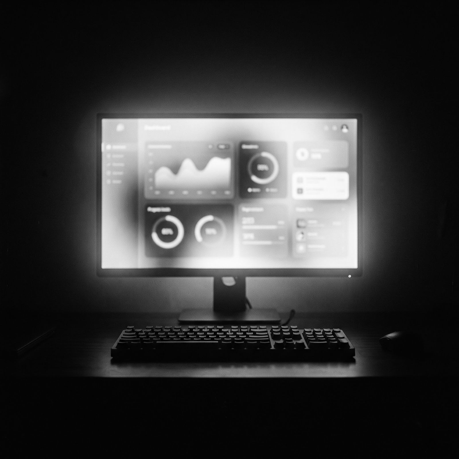 Monochrome photograph from the LeadForge case study.