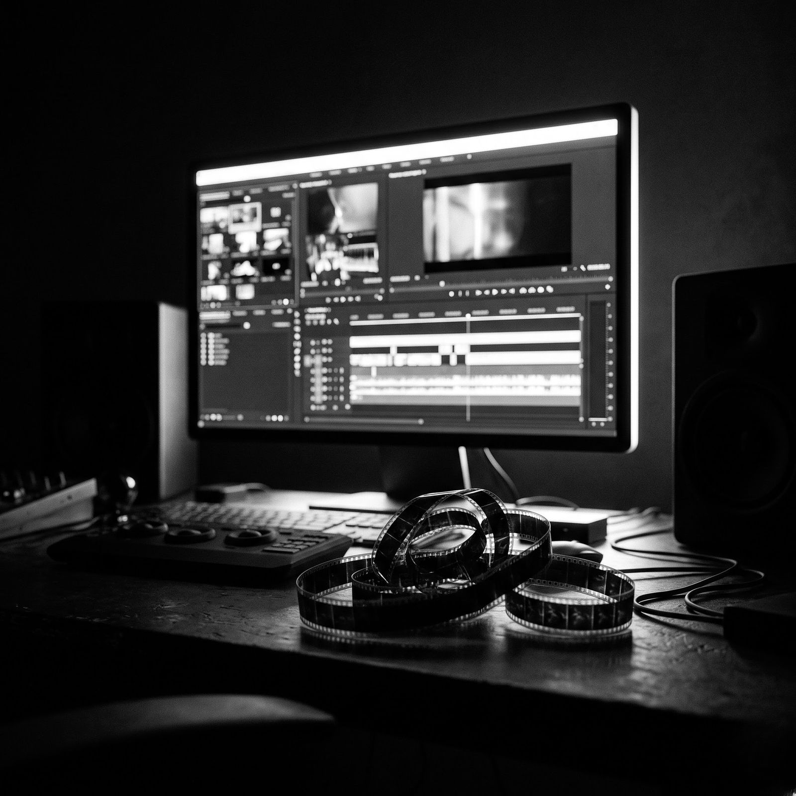 Monochrome photograph from the ClipBlitz case study.